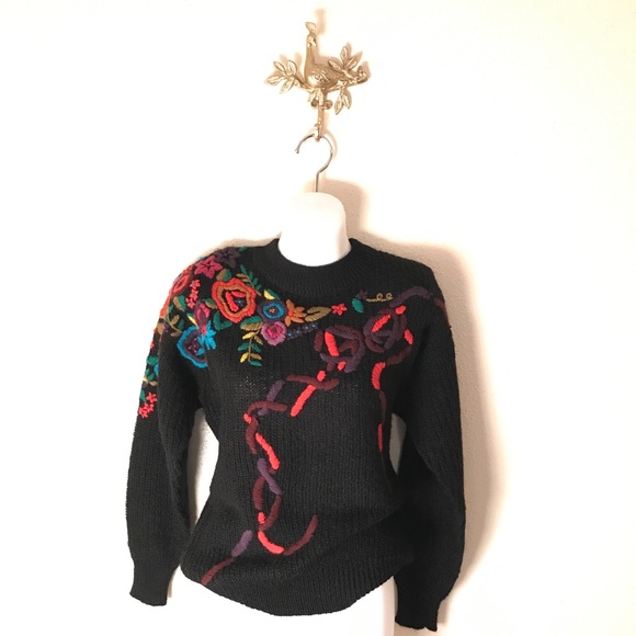 Vintage 80’s Christine Gerard Sweater Women’s SM - Picture 1 of 4